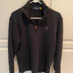 Polo Ralph Lauren charcoal gray quarter zip